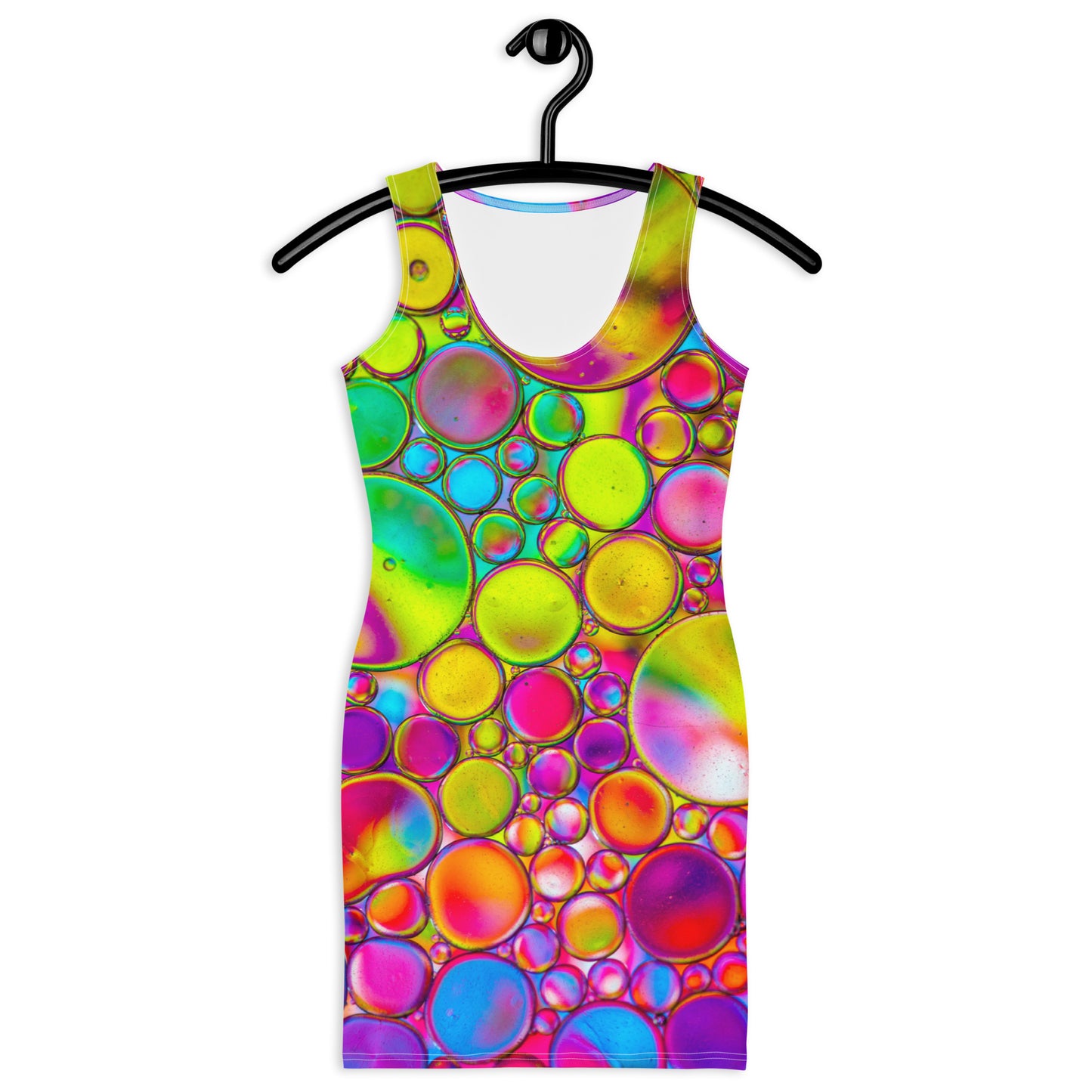 Vestido ajustado Rainbow Bubbles
