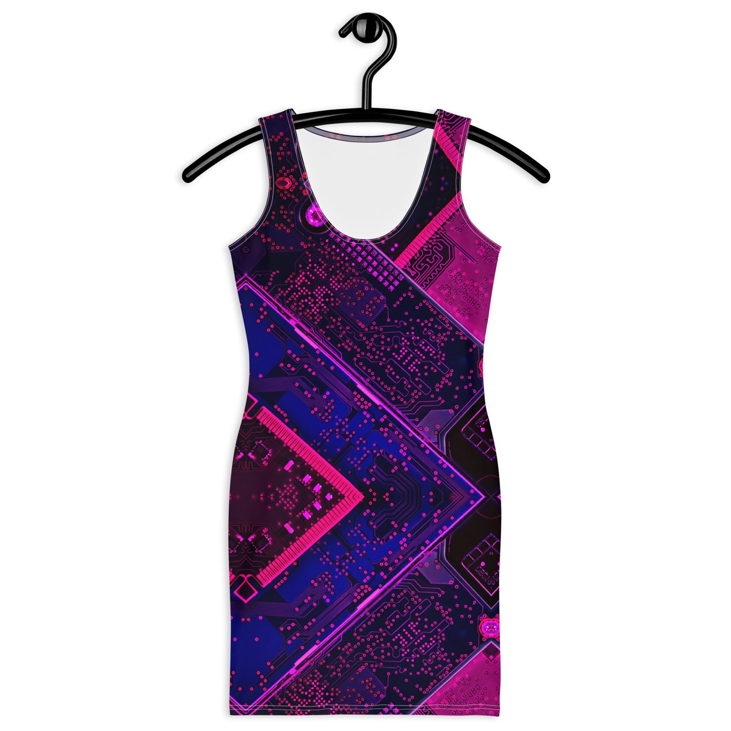 Vestido ajustado Hacked all over