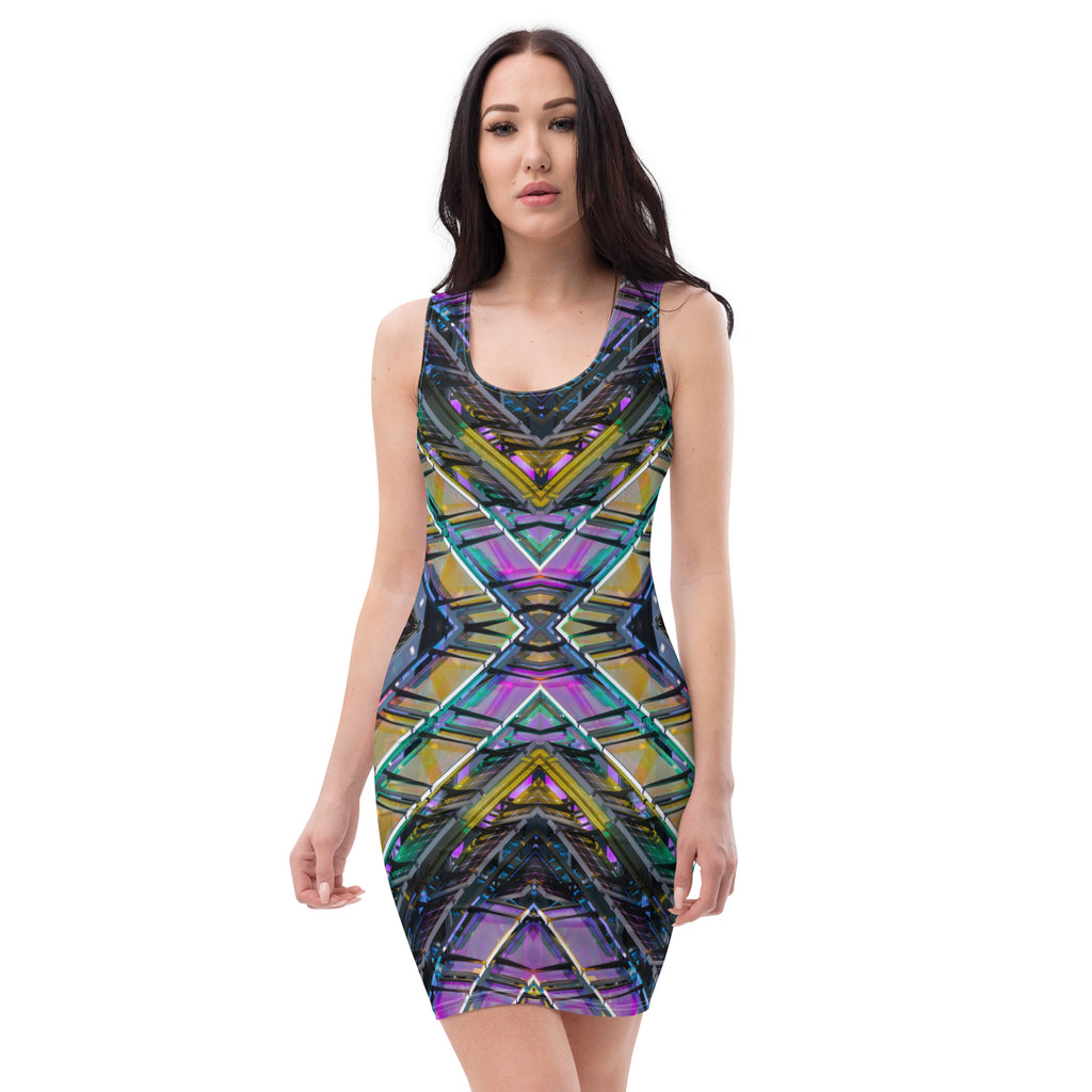 Vestido ajustado Glass field
