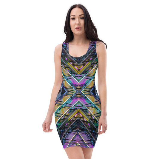 Vestido ajustado Glass field