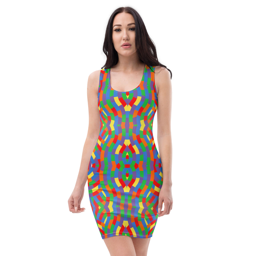 Vestido ajustado Colourfull