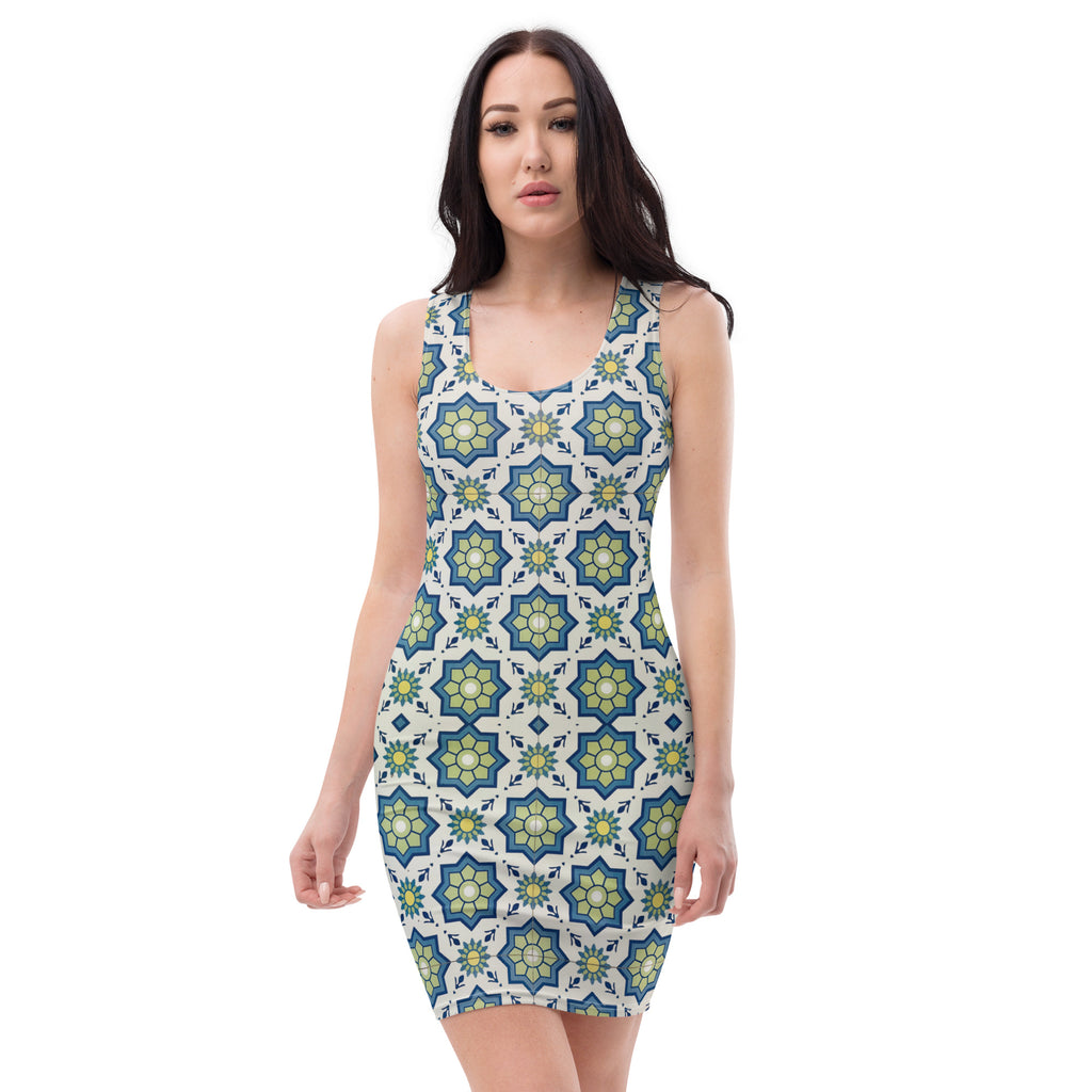 Vestido ajustado Andalusian courtyard