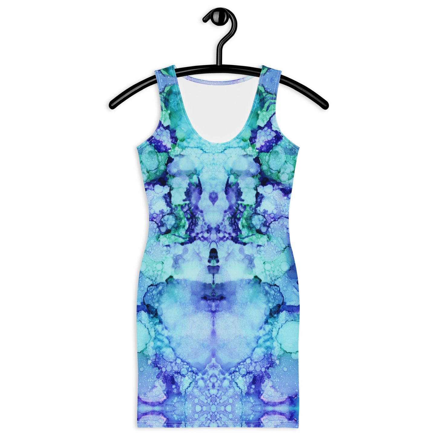 Vestido ajustado Blue Fungi