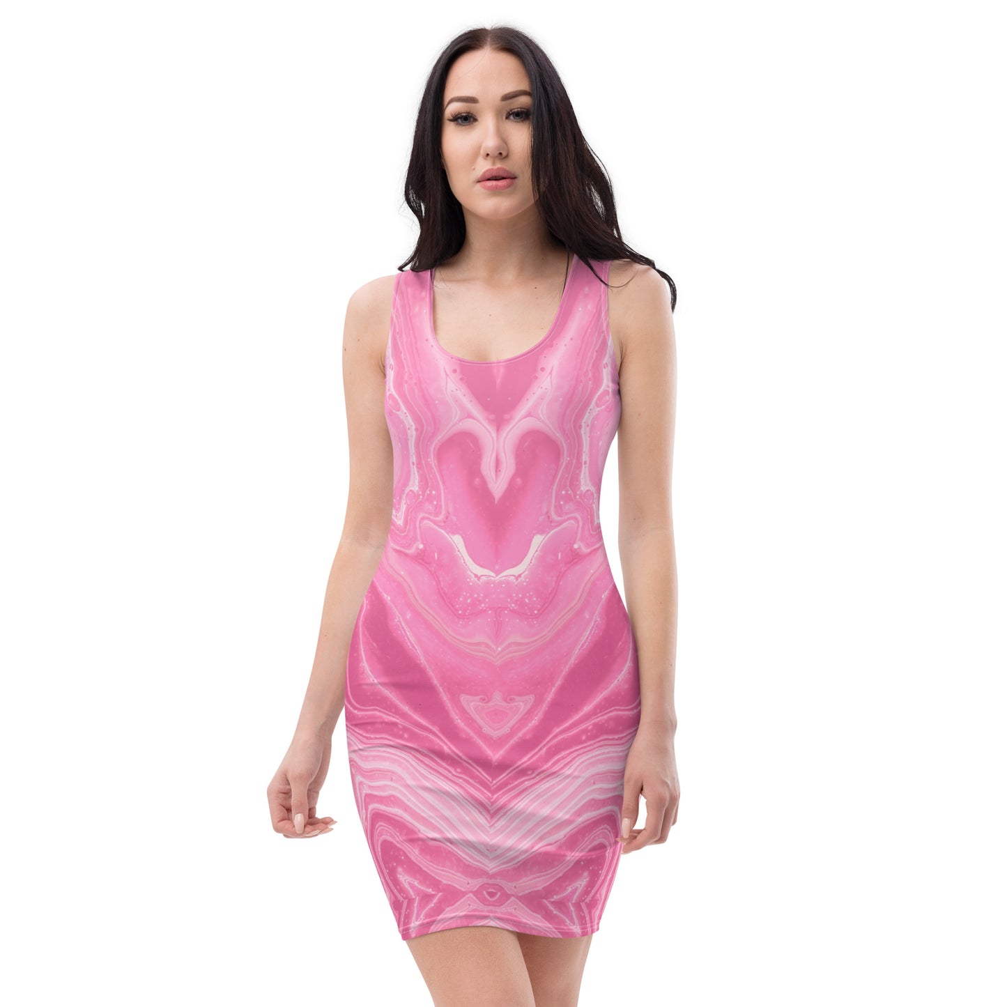 Vestido ajustado Pink stain