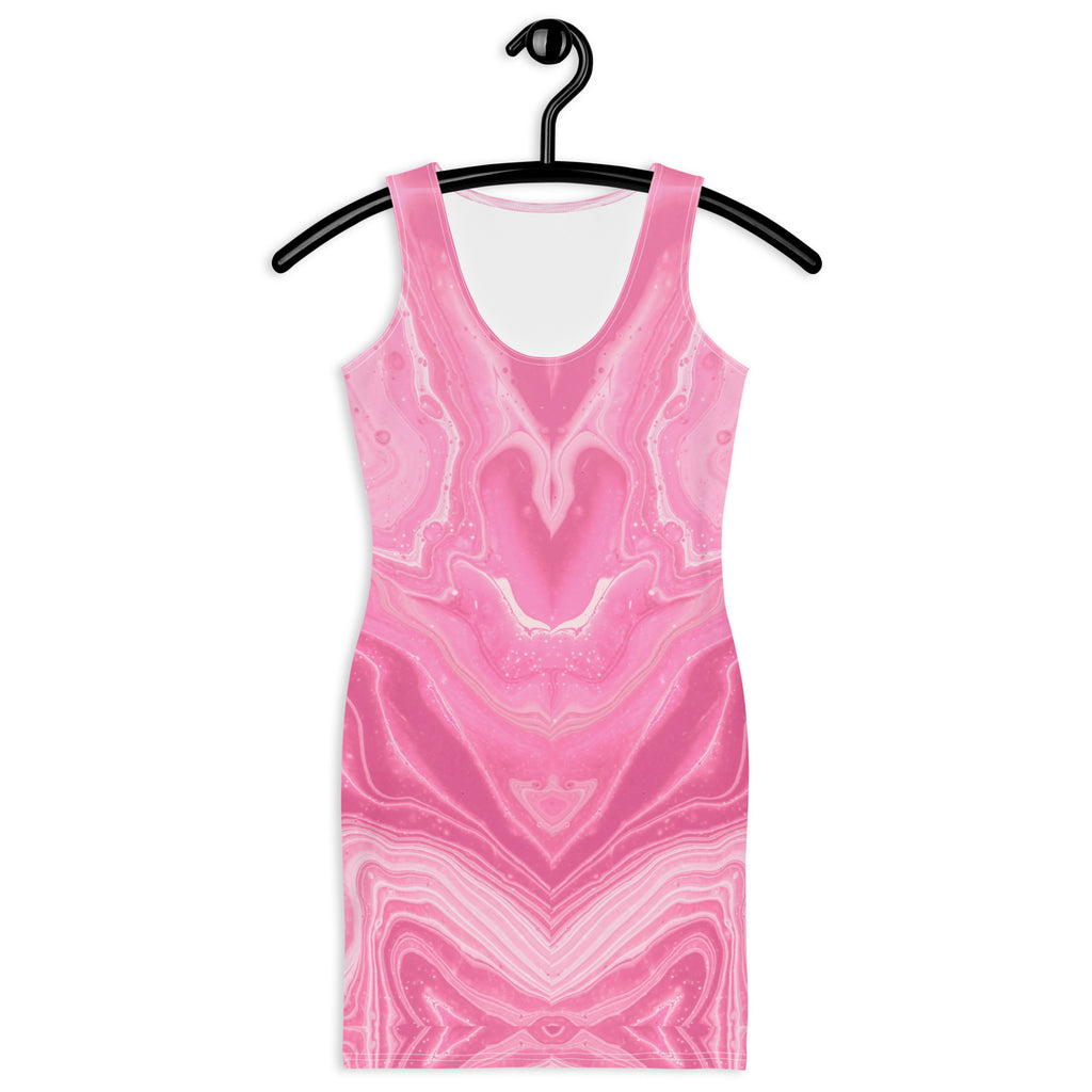 Vestido ajustado Pink stain