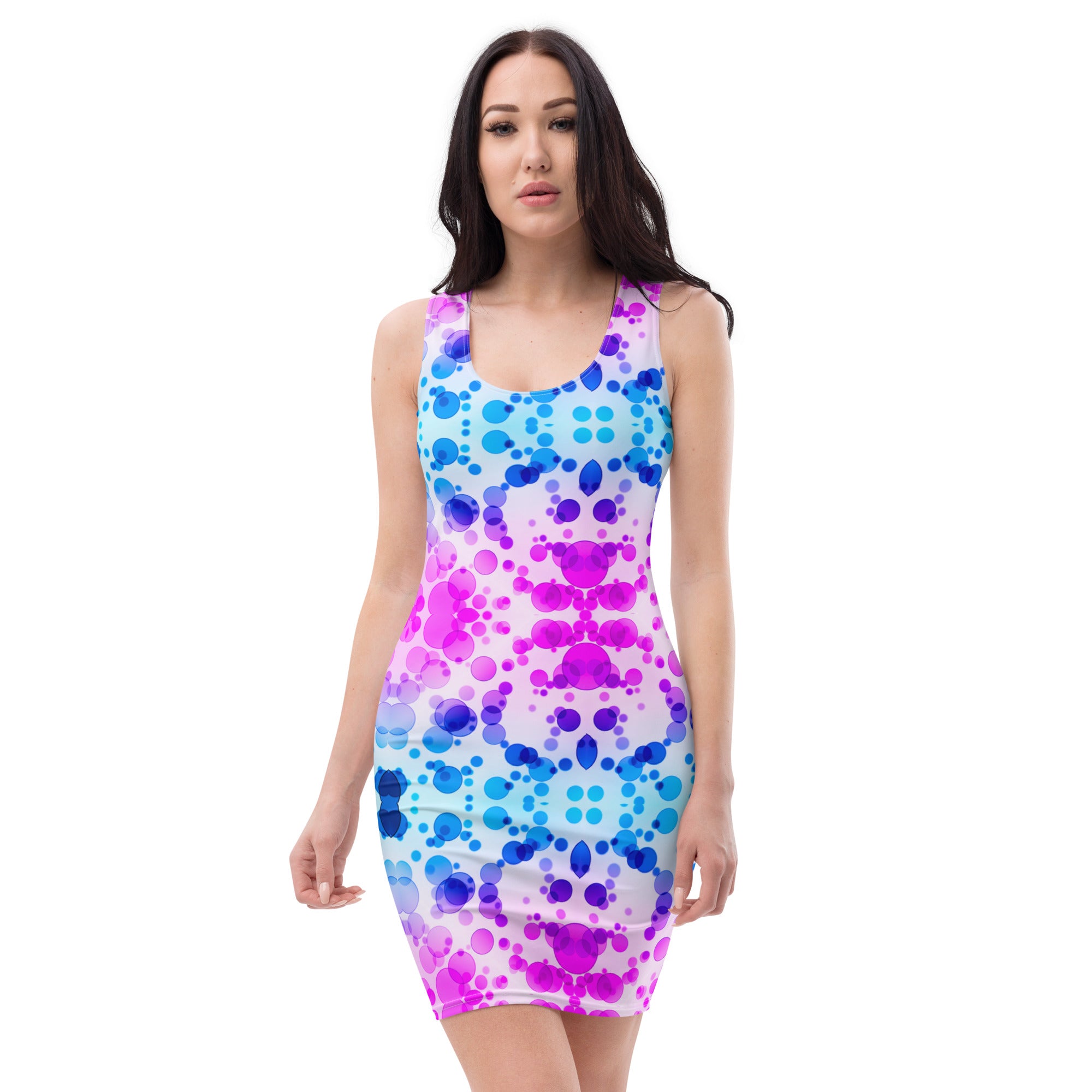 Vestido ajustado Stained champagne bubble