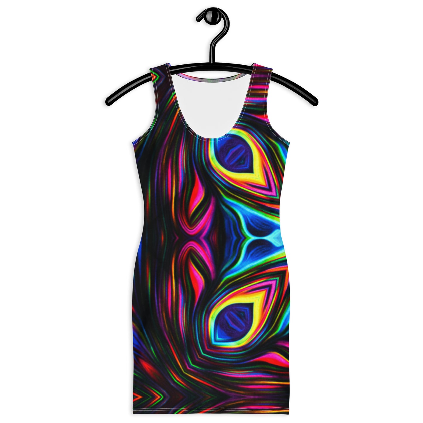 Vestido ajustado Psychedelic stained glass