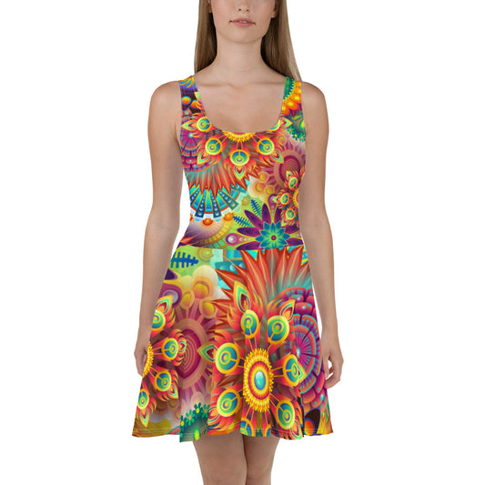 Vestido skater Hippie chick