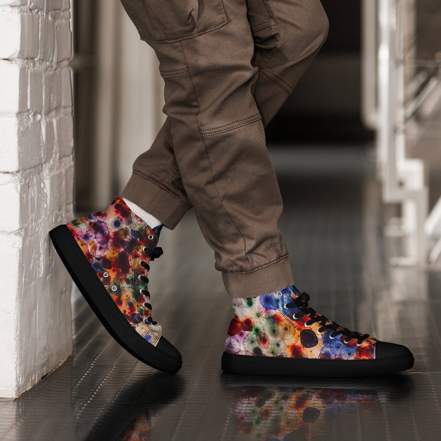 Zapatillas altas Watercolor Jellyfish (Mujer)