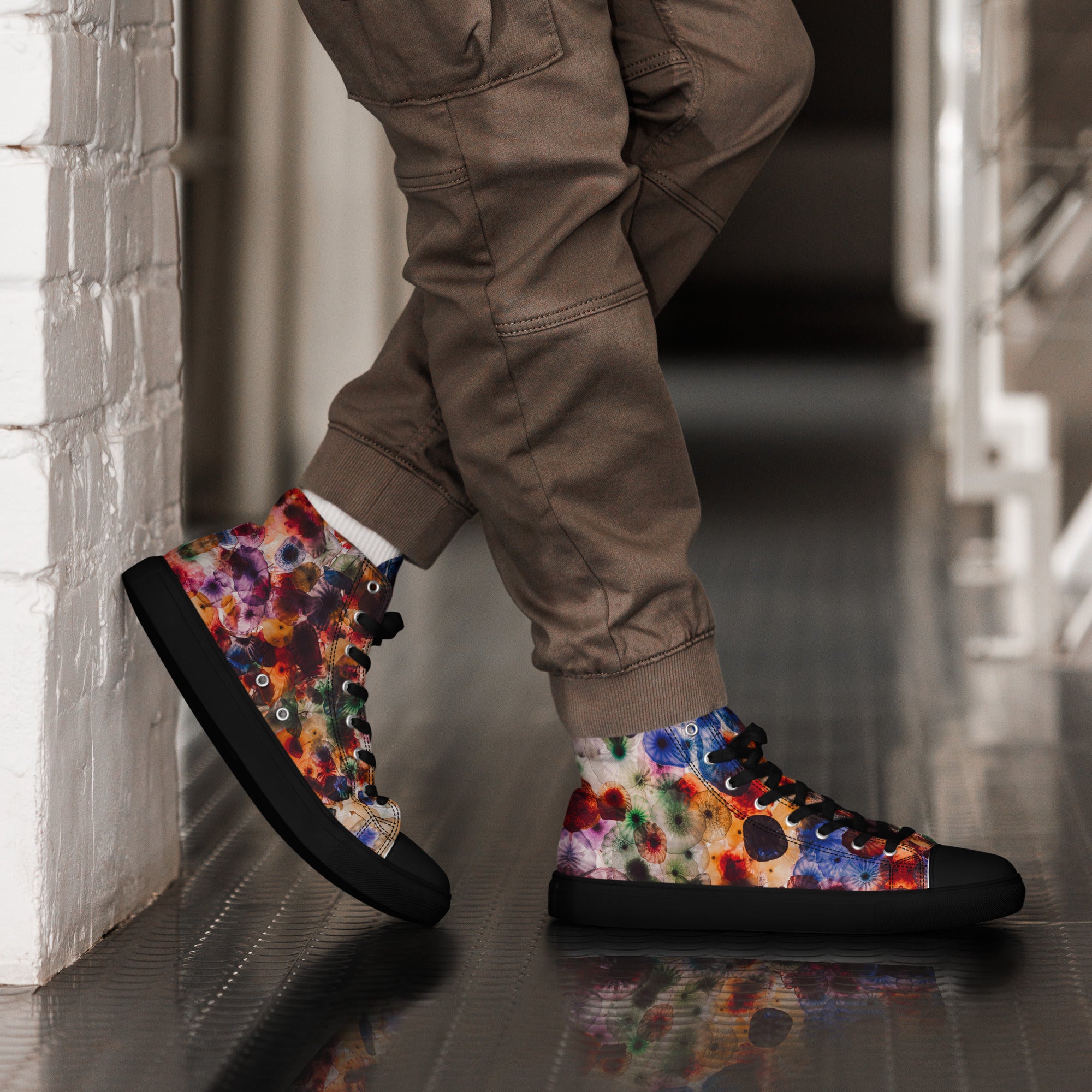 Zapatillas altas Watercolor Jellyfish (Mujer)