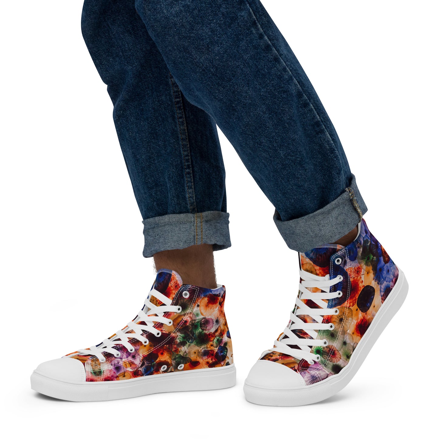 Zapatillas altas Watercolor Jellyfish (Mujer)