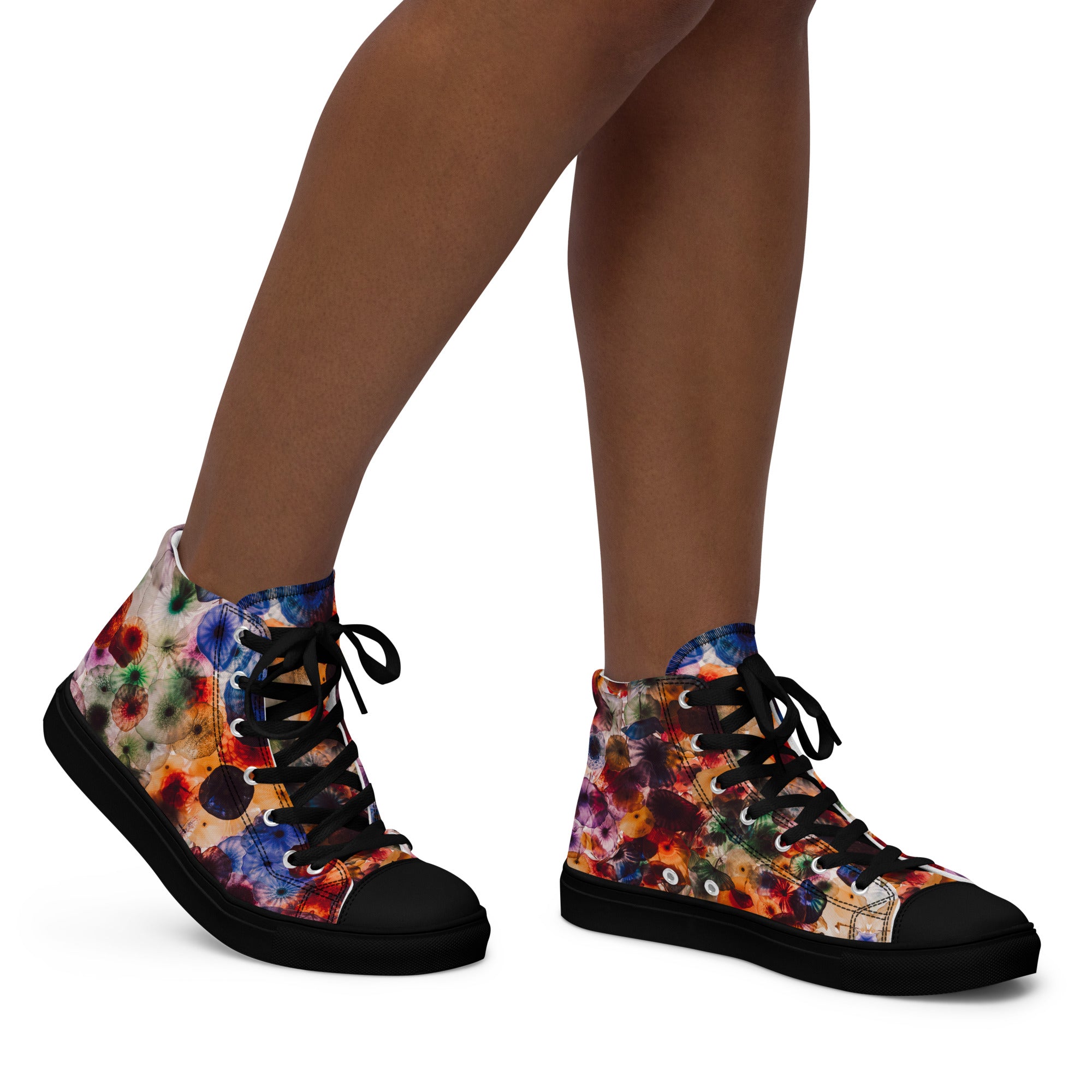 Zapatillas altas Watercolor Jellyfish (mujer)